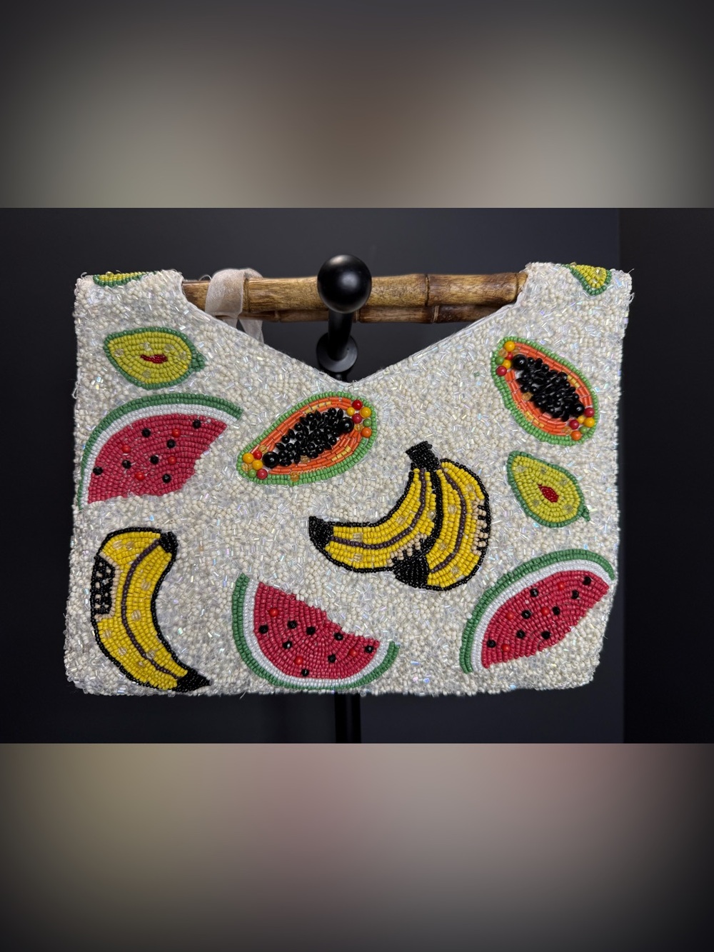 New Viral Beaded Purse Bag Made in India Summer Resort Novelty Tropical Fruit